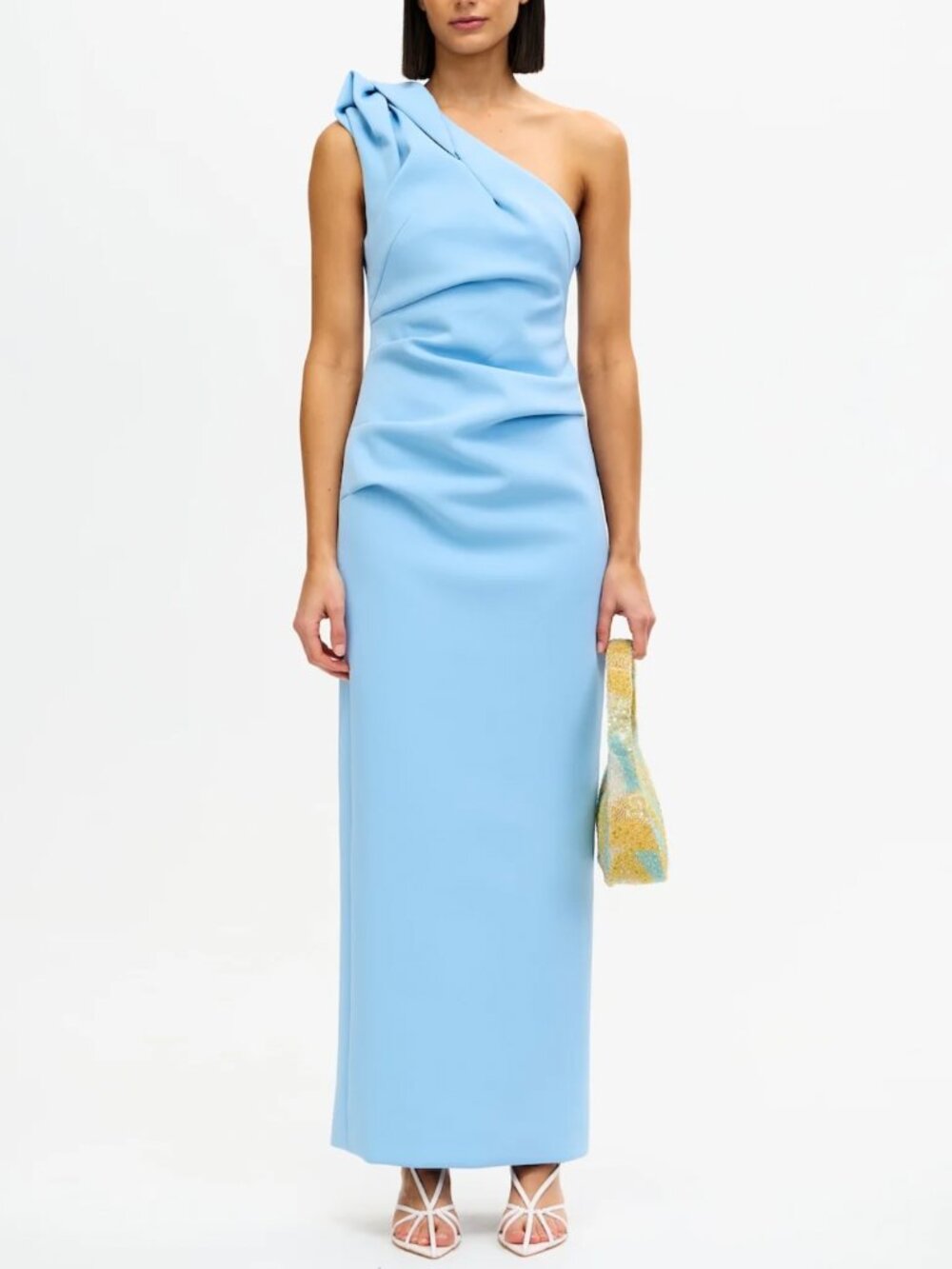 Acler Bracora Maxi Dress Gown AU8/US4 Bluebell Wedding Cocktail One Shoulder